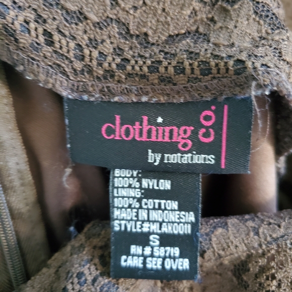 Notations Chocolate Lace A-Line Skirt - Picture 3 of 3